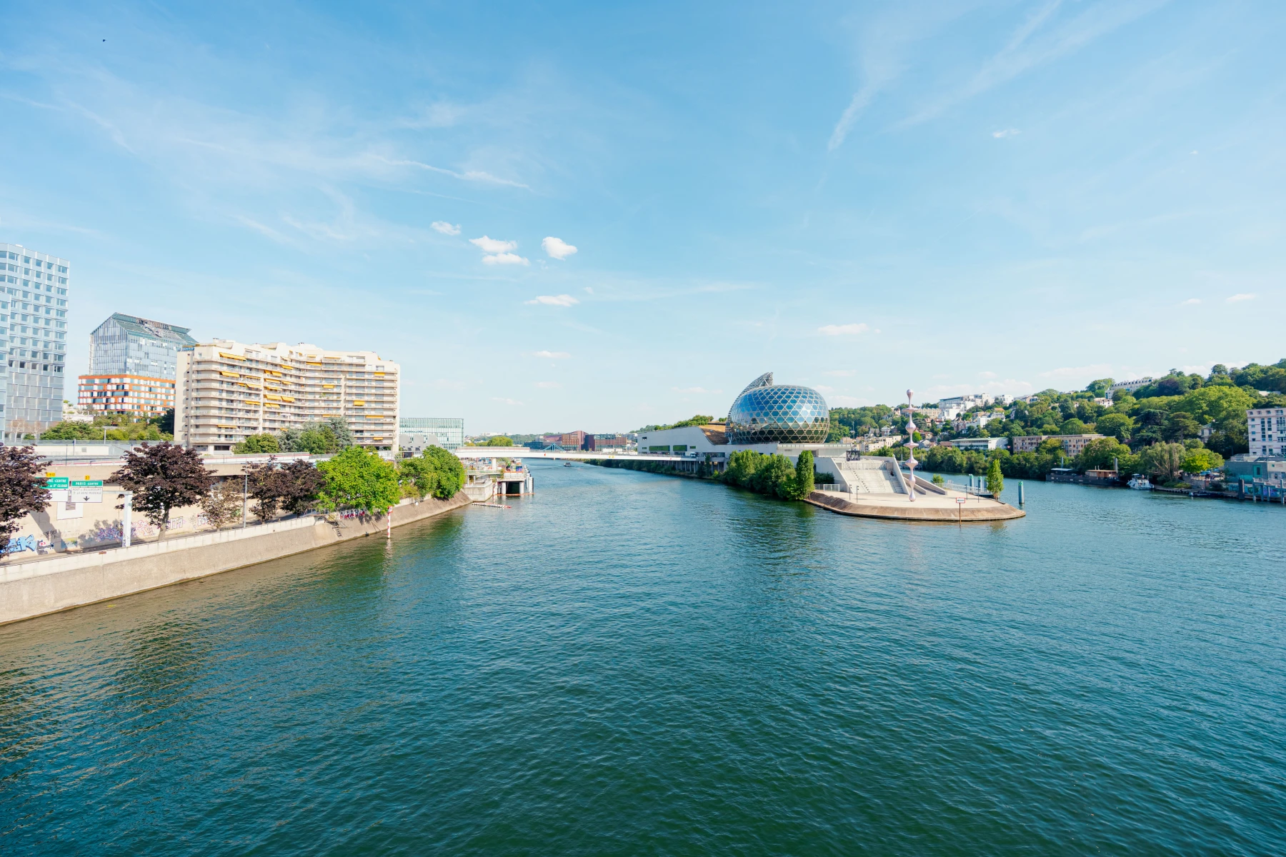 La Seine et l’île Seguin à Boulogne-Billancourt